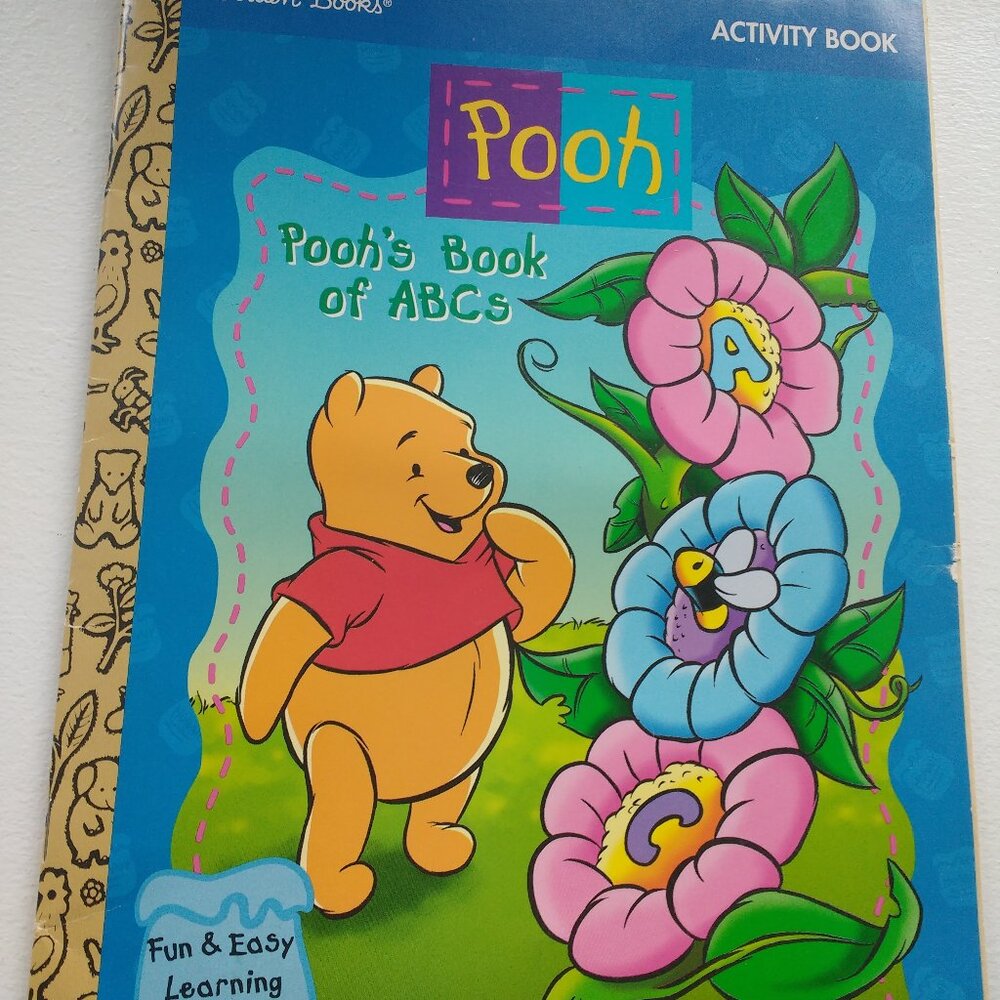 Golden Books Pooh's book of ABC's coloring book